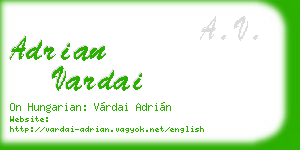 adrian vardai business card